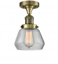 Innovations Lighting 517-1CH-AB-G172 - Fulton - 1 Light - 7 inch - Antique Brass - Semi-Flush Mount