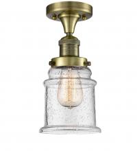 Innovations Lighting 517-1CH-AB-G184 - Canton - 1 Light - 6 inch - Antique Brass - Semi-Flush Mount