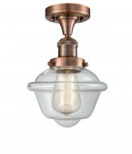 Innovations Lighting 517-1CH-AC-G532 - Oxford - 1 Light - 8 inch - Antique Copper - Semi-Flush Mount