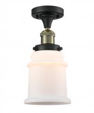 Innovations Lighting 517-1CH-BAB-G181 - Canton - 1 Light - 6 inch - Black Antique Brass - Semi-Flush Mount