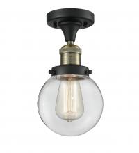 Innovations Lighting 517-1CH-BAB-G202-6 - Beacon - 1 Light - 6 inch - Black Antique Brass - Semi-Flush Mount