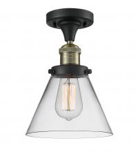 Innovations Lighting 517-1CH-BAB-G42 - Cone - 1 Light - 8 inch - Black Antique Brass - Semi-Flush Mount