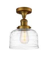 Innovations Lighting 517-1CH-BB-G713 - Bell - 1 Light - 8 inch - Brushed Brass - Semi-Flush Mount