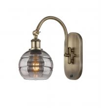 Innovations Lighting 518-1W-AB-G556-6SM - Rochester - 1 Light - 6 inch - Antique Brass - Sconce