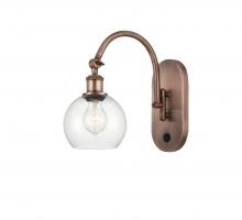Innovations Lighting 518-1W-AC-G122-6 - Athens - 1 Light - 6 inch - Antique Copper - Sconce