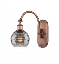 Innovations Lighting 518-1W-AC-G556-6SM - Rochester - 1 Light - 6 inch - Antique Copper - Sconce