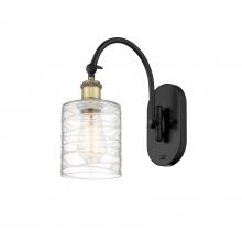 Innovations Lighting 518-1W-BAB-G1113-LED - Cobbleskill - 1 Light - 5 inch - Black Antique Brass - Sconce