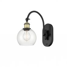 Innovations Lighting 518-1W-BAB-G122-6 - Athens - 1 Light - 6 inch - Black Antique Brass - Sconce