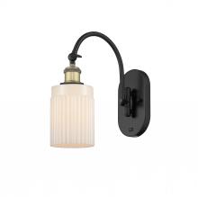Innovations Lighting 518-1W-BAB-G341-LED - Hadley - 1 Light - 5 inch - Black Antique Brass - Sconce