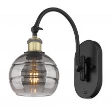 Innovations Lighting 518-1W-BAB-G556-6SM - Rochester - 1 Light - 6 inch - Black Antique Brass - Sconce