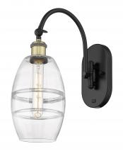 Innovations Lighting 518-1W-BAB-G557-6CL - Vaz - 1 Light - 6 inch - Black Antique Brass - Sconce