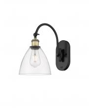 Innovations Lighting 518-1W-BAB-GBD-752-LED - Bristol - 1 Light - 8 inch - Black Antique Brass - Sconce