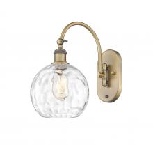 Innovations Lighting 518-1W-BB-G1215-8-LED - Athens Water Glass - 1 Light - 8 inch - Brushed Brass - Sconce