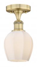 Innovations Lighting 616-1F-BB-G461-6 - Norfolk - 1 Light - 6 inch - Brushed Brass - Semi-Flush Mount