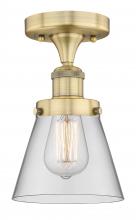 Innovations Lighting 616-1F-BB-G62 - Cone - 1 Light - 6 inch - Brushed Brass - Semi-Flush Mount