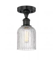 Innovations Lighting 616-1F-BK-G559-5CL - Bridal Veil - 1 Light - 5 inch - Matte Black - Semi-Flush Mount