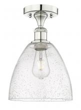 Innovations Lighting 616-1F-PN-GBD-94 - Bristol - 1 Light - 9 inch - Polished Nickel - Semi-Flush Mount