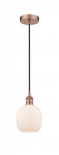 Innovations Lighting 616-1P-AC-G101 - Belfast - 1 Light - 6 inch - Antique Copper - Cord hung - Mini Pendant
