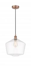 Innovations Lighting 616-1P-AC-G652-12 - Cindyrella - 1 Light - 12 inch - Antique Copper - Cord hung - Mini Pendant