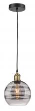 Innovations Lighting 616-1P-BAB-G556-8SM - Rochester - 1 Light - 8 inch - Black Antique Brass - Cord hung - Mini Pendant