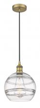 Innovations Lighting 616-1P-BB-G556-10CL - Rochester - 1 Light - 10 inch - Brushed Brass - Cord hung - Mini Pendant