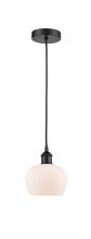 Innovations Lighting 616-1P-BK-G91 - Fenton - 1 Light - 7 inch - Matte Black - Cord hung - Mini Pendant