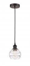 Innovations Lighting 616-1P-OB-G556-6CL - Rochester - 1 Light - 6 inch - Oil Rubbed Bronze - Cord hung - Mini Pendant