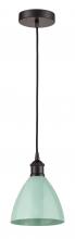 Innovations Lighting 616-1P-OB-MBD-75-SF - Plymouth - 1 Light - 8 inch - Oil Rubbed Bronze - Cord hung - Mini Pendant