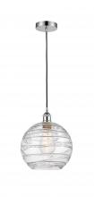 Innovations Lighting 616-1P-PC-G1213-10 - Athens Deco Swirl - 1 Light - 10 inch - Polished Chrome - Cord hung - Mini Pendant