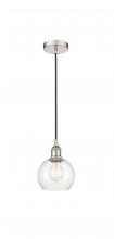 Innovations Lighting 616-1P-PN-G122-6 - Athens - 1 Light - 6 inch - Polished Nickel - Cord hung - Mini Pendant