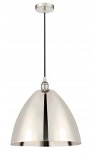 Innovations Lighting 616-1P-PN-MBD-16-PN - Bristol - 1 Light - 16 inch - Polished Nickel - Cord hung - Mini Pendant