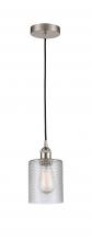 Innovations Lighting 616-1P-SN-G112 - Cobbleskill - 1 Light - 5 inch - Brushed Satin Nickel - Cord hung - Mini Pendant