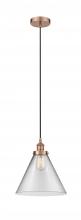 Innovations Lighting 616-1PH-AC-G42-L - Cone - 1 Light - 12 inch - Antique Copper - Cord hung - Mini Pendant
