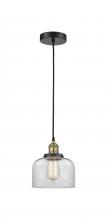 Innovations Lighting 616-1PH-BAB-G72 - Bell - 1 Light - 8 inch - Black Antique Brass - Cord hung - Mini Pendant