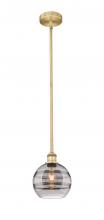 Innovations Lighting 616-1S-BB-G556-8SM - Rochester - 1 Light - 8 inch - Brushed Brass - Cord hung - Mini Pendant