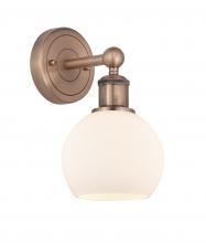 Innovations Lighting 616-1W-AC-G121-6 - Athens - 1 Light - 6 inch - Antique Copper - Sconce