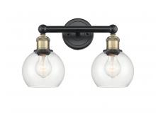 Innovations Lighting 616-2W-BAB-G122-6 - Athens - 2 Light - 15 inch - Black Antique Brass - Bath Vanity Light