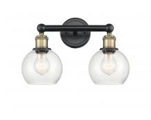 Innovations Lighting 616-2W-BAB-G124-6 - Athens - 2 Light - 15 inch - Black Antique Brass - Bath Vanity Light