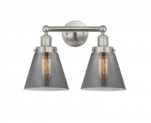 Innovations Lighting 616-2W-SN-G63 - Cone - 2 Light - 15 inch - Brushed Satin Nickel - Bath Vanity Light