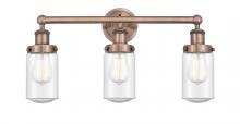 Innovations Lighting 616-3W-AC-G314 - Dover - 3 Light - 23 inch - Antique Copper - Bath Vanity Light