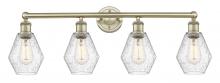 Innovations Lighting 616-4W-AB-G654-6 - Cindyrella - 4 Light - 33 inch - Antique Brass - Bath Vanity Light