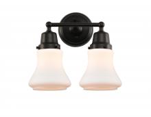 Innovations Lighting 623-2W-BK-G191 - Bellmont - 2 Light - 14 inch - Matte Black - Bath Vanity Light