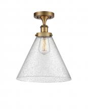 Innovations Lighting 916-1C-BB-G44-L - Cone - 1 Light - 12 inch - Brushed Brass - Semi-Flush Mount