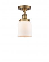 Innovations Lighting 916-1C-BB-G51 - Bell - 1 Light - 5 inch - Brushed Brass - Semi-Flush Mount