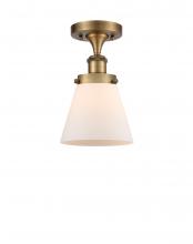 Innovations Lighting 916-1C-BB-G61 - Cone - 1 Light - 6 inch - Brushed Brass - Semi-Flush Mount