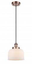 Innovations Lighting 916-1P-AC-G71 - Bell - 1 Light - 8 inch - Antique Copper - Cord hung - Mini Pendant