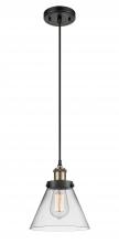 Innovations Lighting 916-1P-BAB-G42 - Cone - 1 Light - 8 inch - Black Antique Brass - Cord hung - Mini Pendant