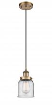 Innovations Lighting 916-1P-BB-G52 - Bell - 1 Light - 5 inch - Brushed Brass - Cord hung - Mini Pendant
