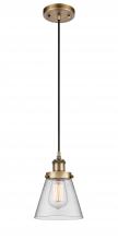 Innovations Lighting 916-1P-BB-G62 - Cone - 1 Light - 6 inch - Brushed Brass - Cord hung - Mini Pendant