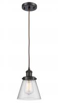Innovations Lighting 916-1P-OB-G64 - Cone - 1 Light - 6 inch - Oil Rubbed Bronze - Cord hung - Mini Pendant